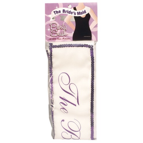 Bride's Maid Sash for Bachelorette Party Fun