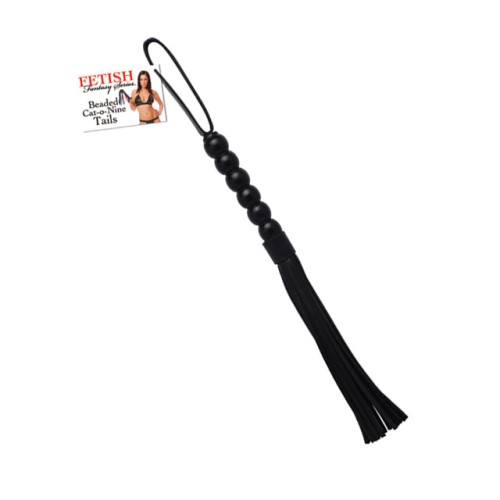 Fetish Fantasy Beaded Cat-o-Nine Tails Flogger