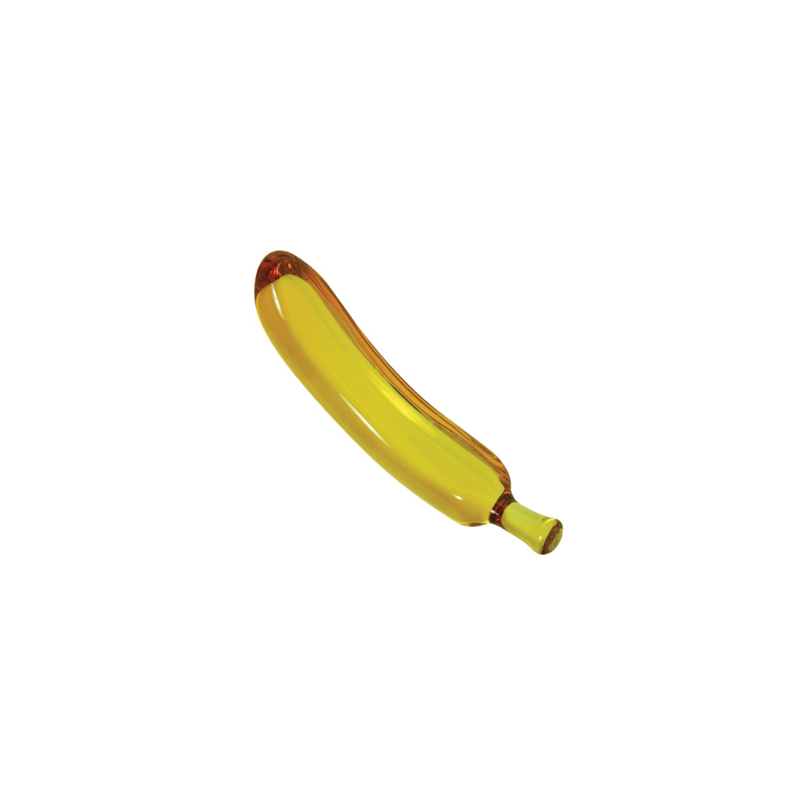 Gem de Vidrio Banana Ámbar para Placer Elegante