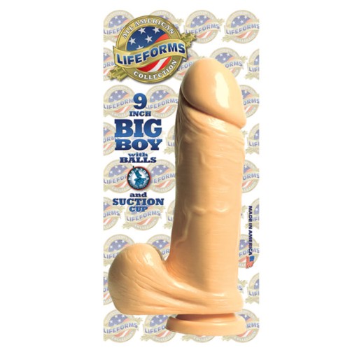 LifeForms Big Boy Dong with Balls & Suction Base 9in