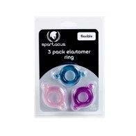 Elastomer Cock Ring Set for Enhanced Pleasure