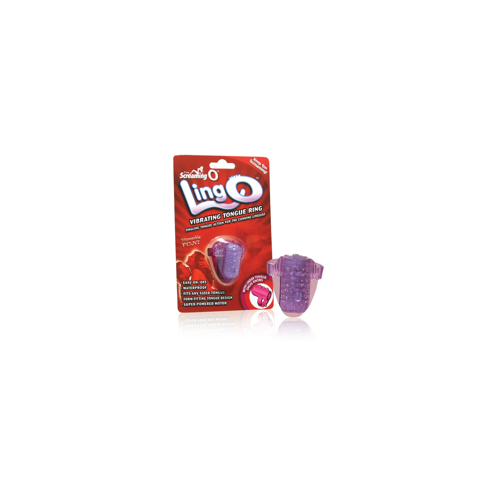 Screaming O LingO Anillo Vibrador para Lengua Display