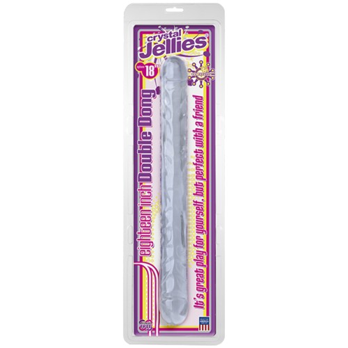 Double Dong Crystal Jellies 18in for Mutual Pleasure