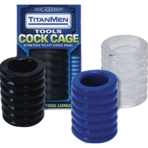 TitanMen Cock Cage Blue for Enhanced Pleasure