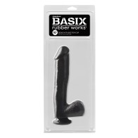 Pipedream Basix Dong de 10 pulgadas con Bolas y Ventosa Negra