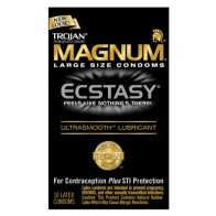 Trojan Ecstasy Magnum Condoms with UltraSmooth Lubricant