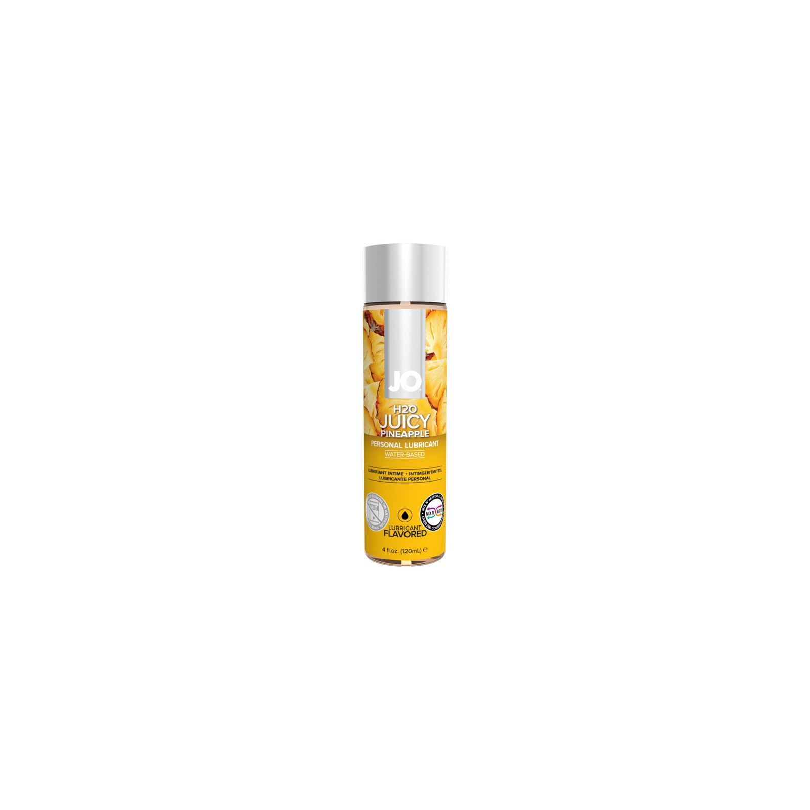 Lubricante a Base de Agua Sabor Piña JO H2O 4 oz.