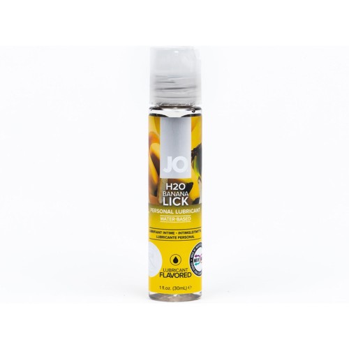 Lubricante Sabor Banana Lick JO H2O a Base de Agua 1 oz.