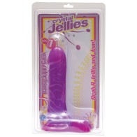 Crystal Jellies - Ballsy Super Cock Purple 7in - Sensational Pleasure