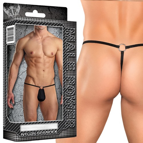 Male Power G-String with Front Ring One Size