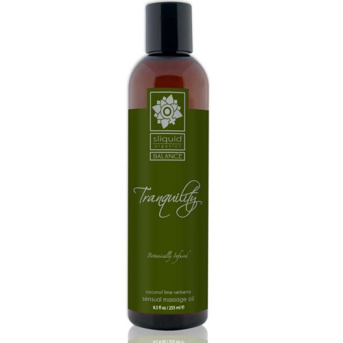 Aceite de Masaje Sliquid Organics Balance Tranquilidad Coco Lima 8.5oz