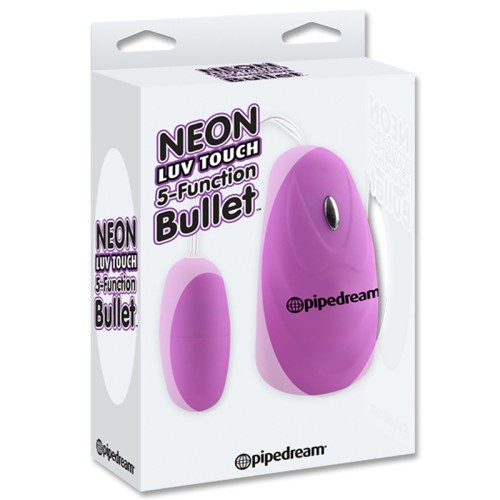 Vibrador Bullet Pipedream Neon Luv Touch de 5 Funciones