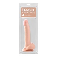 Pipedream Basix Rubber Works Dong 9in Beige - Suction Cup