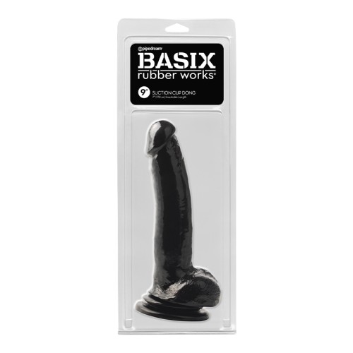 Pipedream Basix Rubber Suction Dong 9 in.