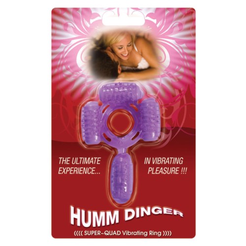 Super Quad Vibrating Cock Ring in Purple