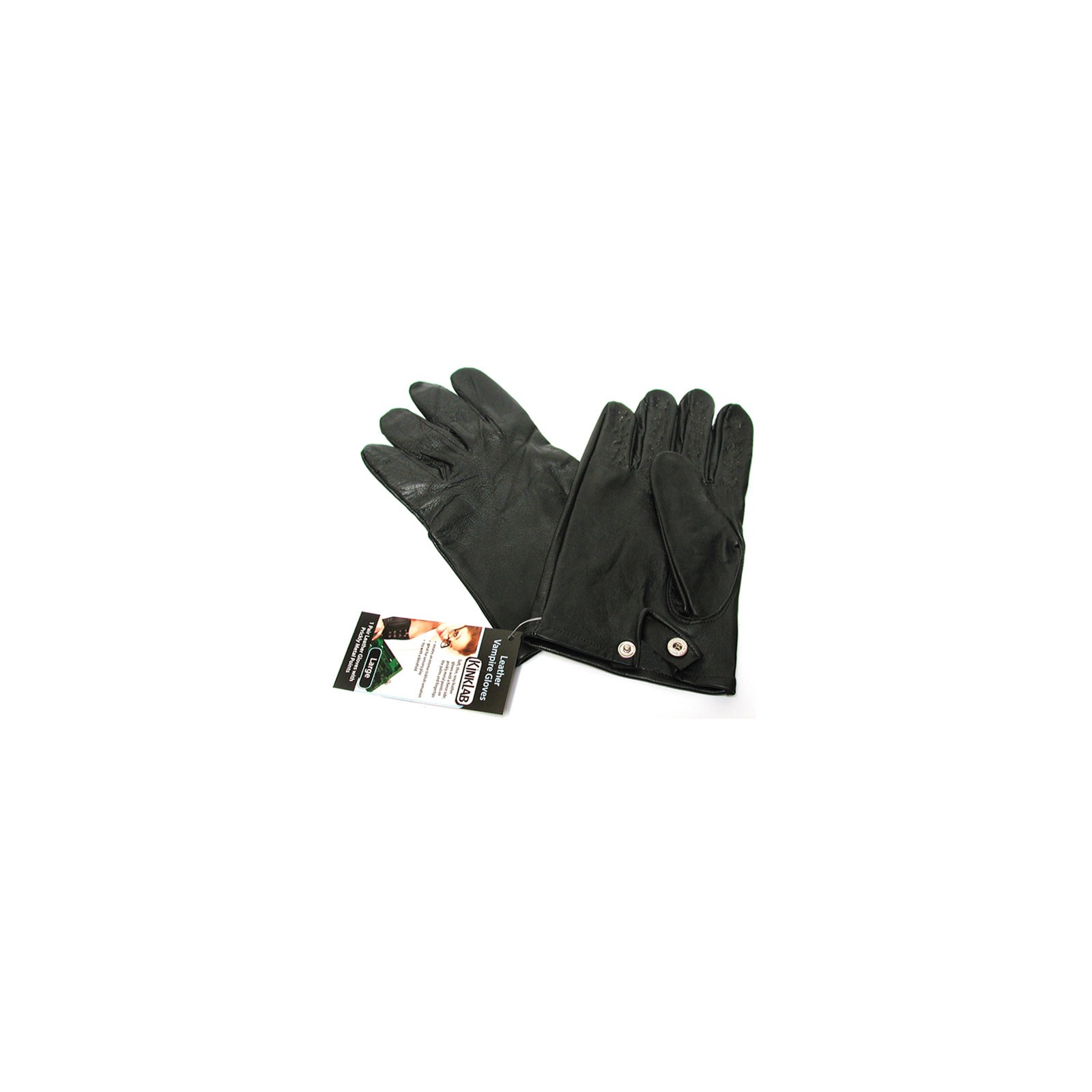 Leather Vampire Gloves Large