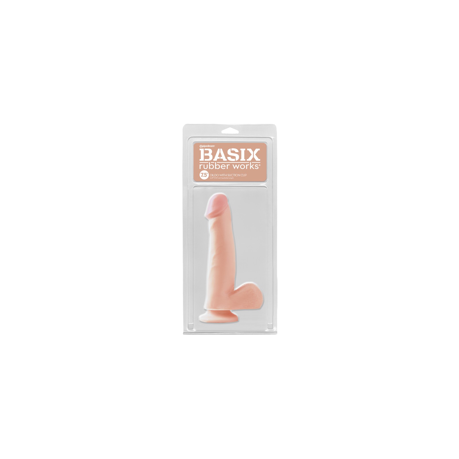 Pipedream Basix Rubber Works Dildo de 7.5 in.