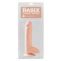 Basix Rubber Works 8 in. Dong with Suction Cup