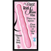 Mi Primer Vibrador Anal Slim Impermeable Rosa Principiante