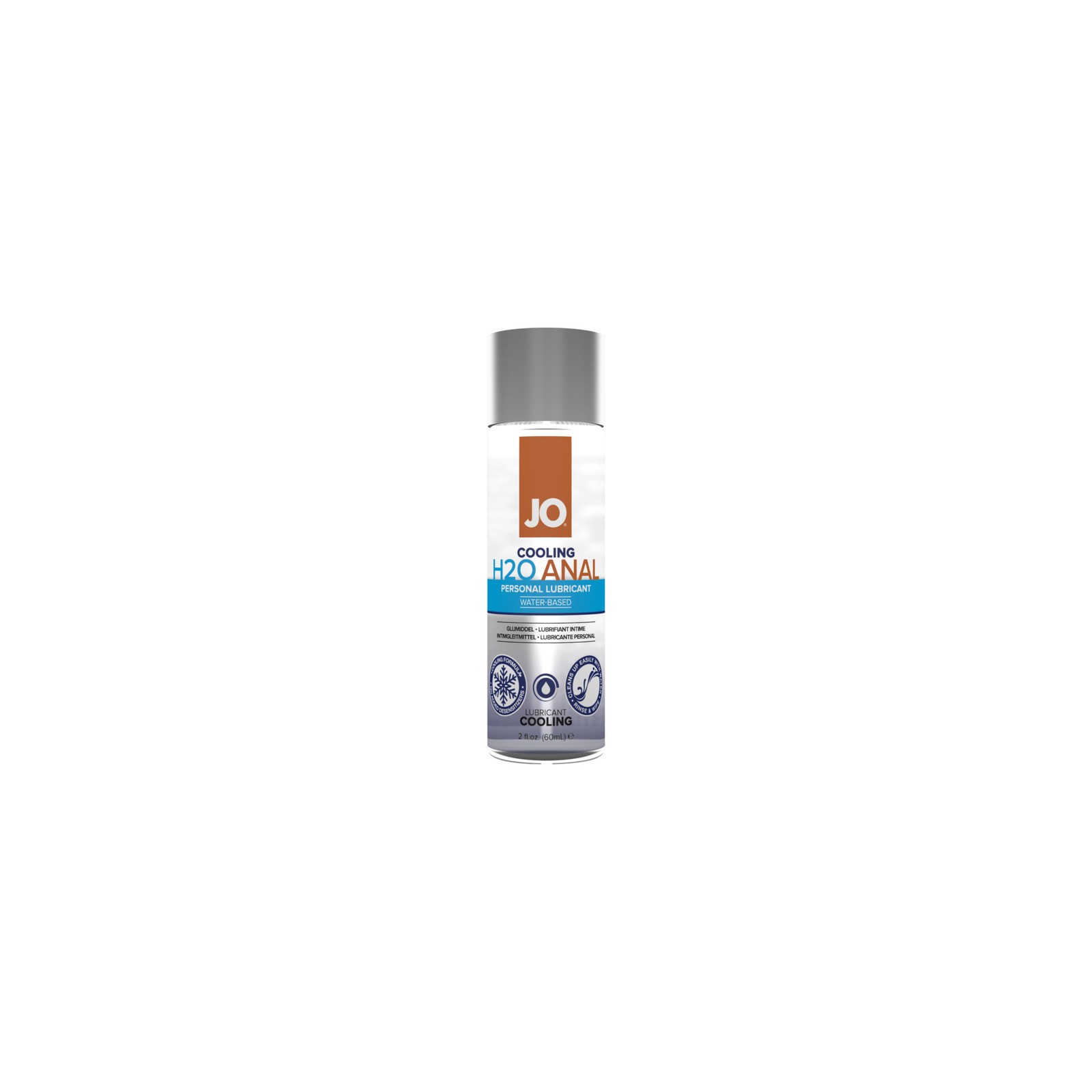 JO H2O Anal Cooling Water-Based Lubricant 2 oz.