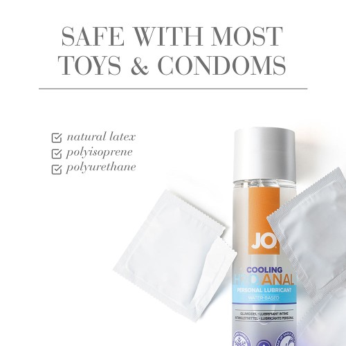 JO H2O Anal Cooling Water-Based Lubricant 2 oz.