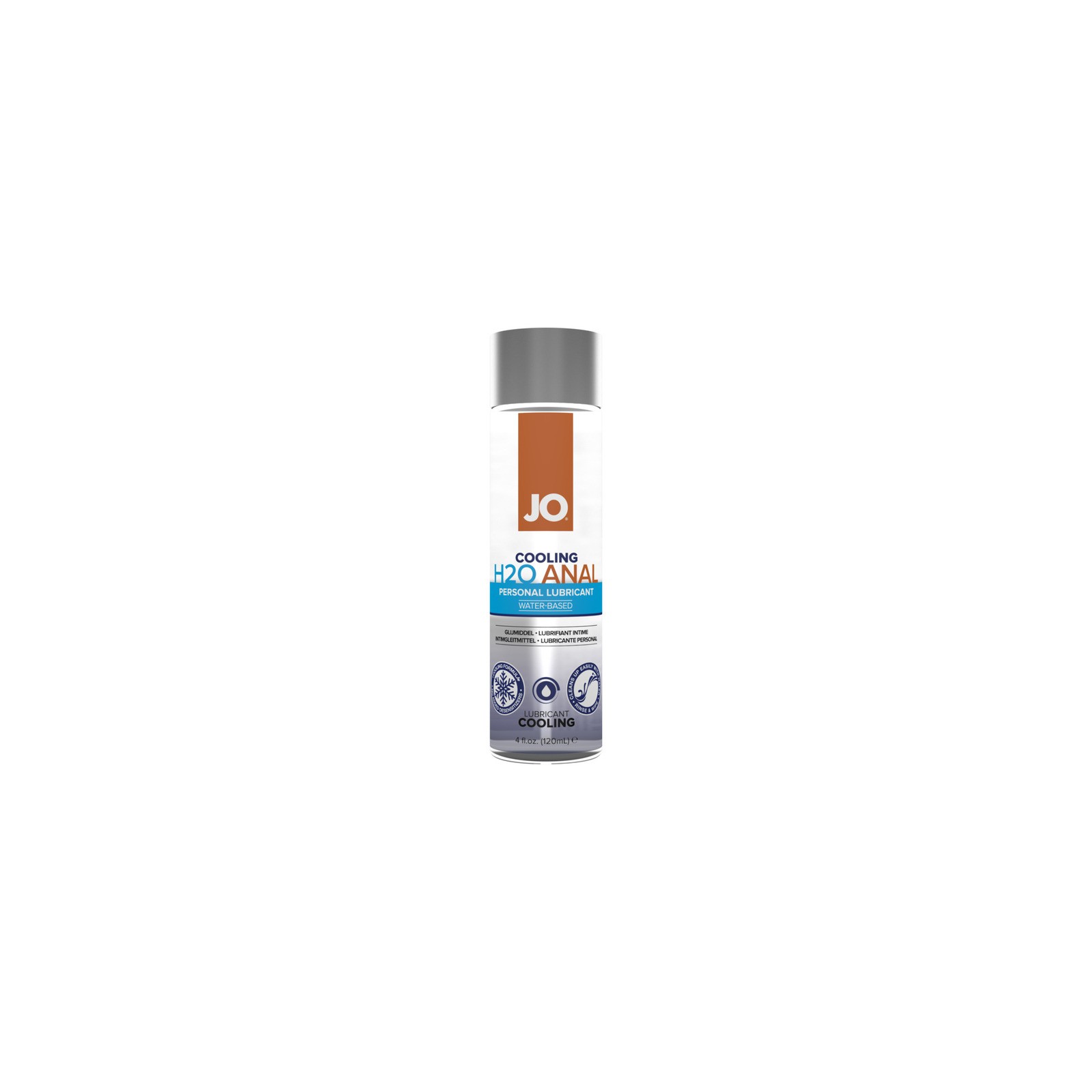 JO H2O Anal Cooling Water-Based Lubricant 4 oz.