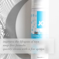 Limpiador Espumoso para Juguetes JO Refresh 7 oz - Solución de Higiene Suave