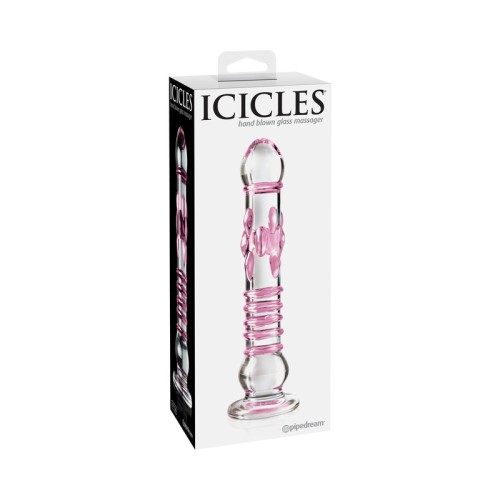 Pipedream Icicles No. 6 Dildo de Cristal Texturizado