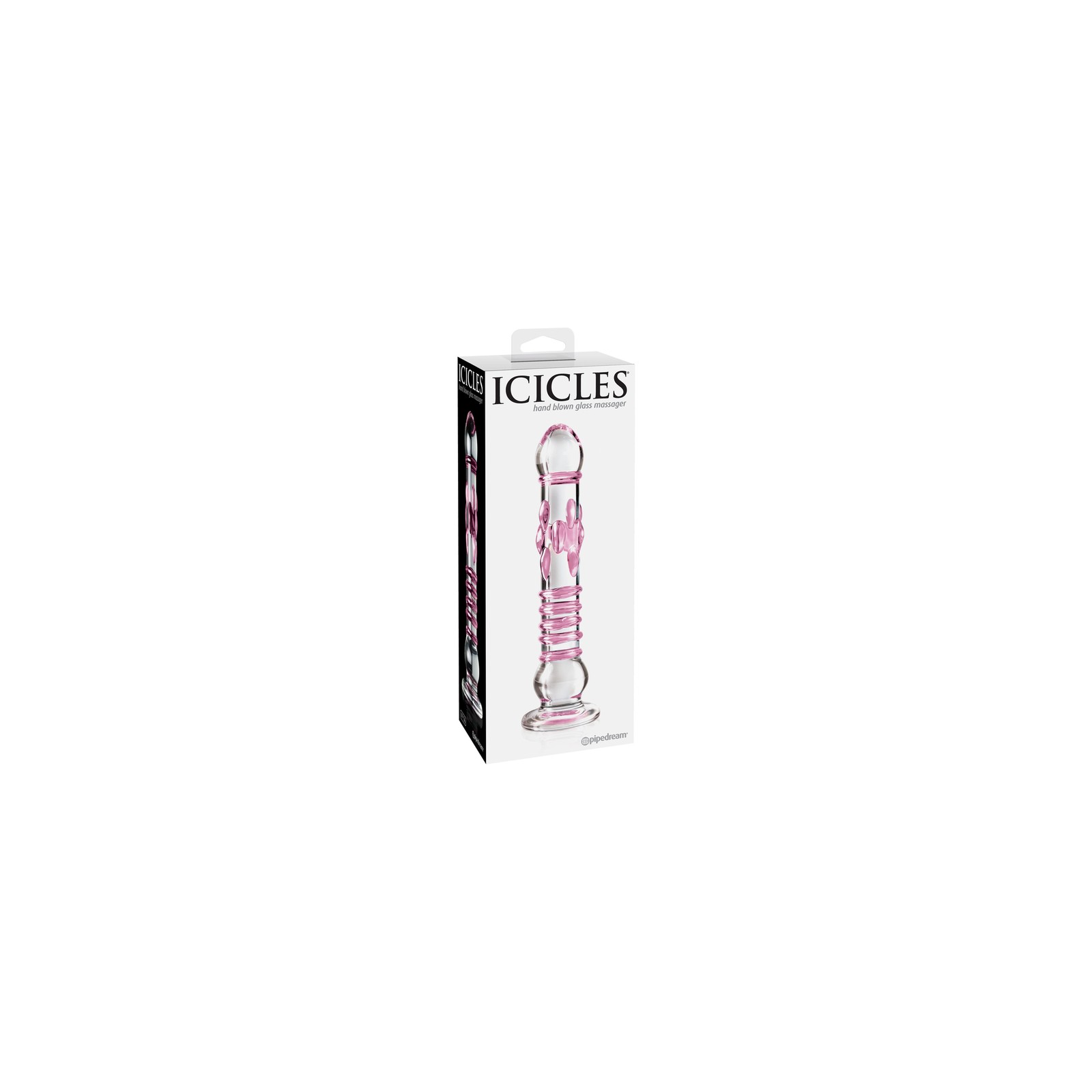 Pipedream Icicles No. 6 Dildo de Cristal Texturizado