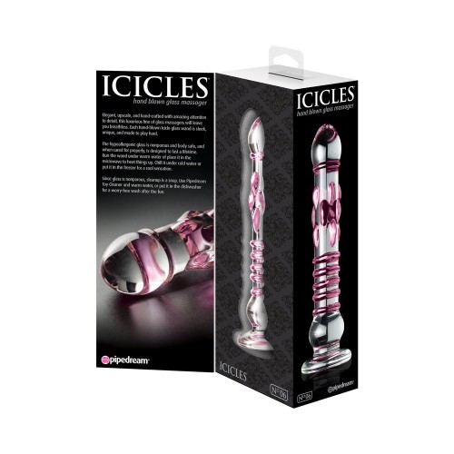 Pipedream Icicles No. 6 Dildo de Cristal Texturizado