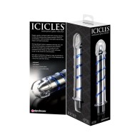 Pipedream Icicles No. 20 Ribbed Vibrating Glass Dildo