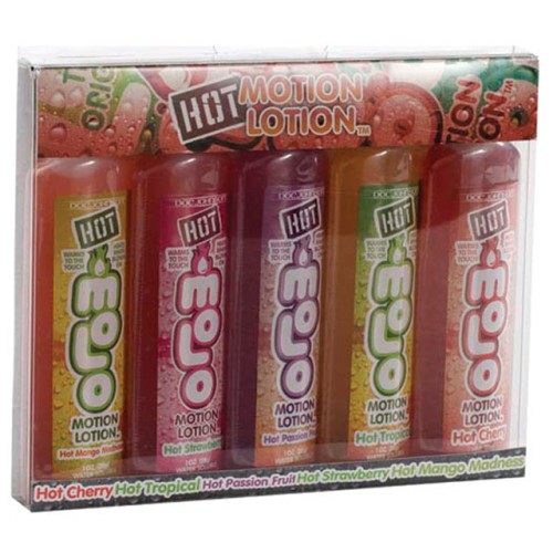 Pack de 5 Lociones Hot Motion para una Sensación Calentadora