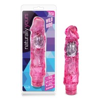 Naturally Yours Wild Ride Realistic 9 in. Vibrating Dildo Pink