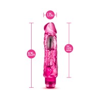 Naturally Yours Wild Ride Realistic 9 in. Vibrating Dildo Pink