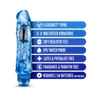 Naturally Yours Wild Ride 9 in. Vibrating Dildo Blue