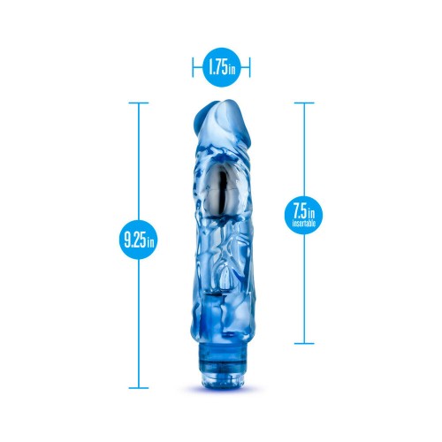 Dildo Vibrante Realista 9 in. Wild Ride Azul