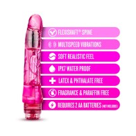 Naturally Yours Mambo Vibe Realistic 9 in. Vibrating Dildo Pink - Ultimate Pleasure