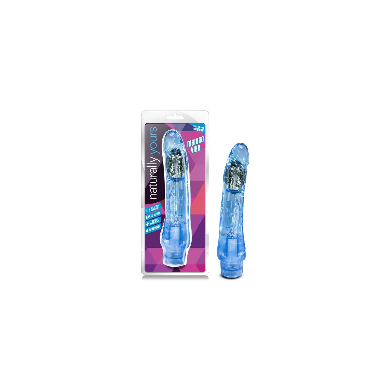 Naturally Yours Mambo Vibe Vibrador Realista Azul