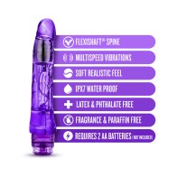 Mambo Vibe 9 in. Vibrador Realista Morado Naturally Yours