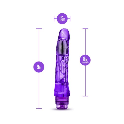 Mambo Vibe 9 in. Vibrador Realista Morado Naturally Yours