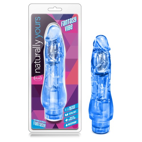 Naturally Yours Fantasy Vibe 8.5 inch Realistic Dildo Blue