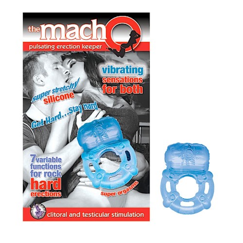 Macho Pulsating Erection Keeper Blue