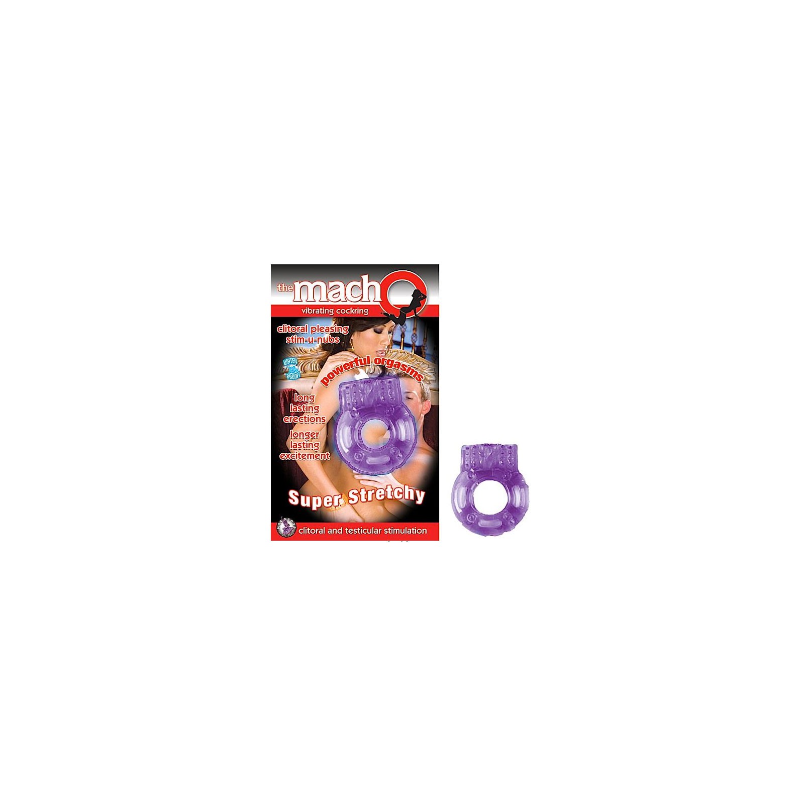 Macho Vibrating Cockring (Purple)