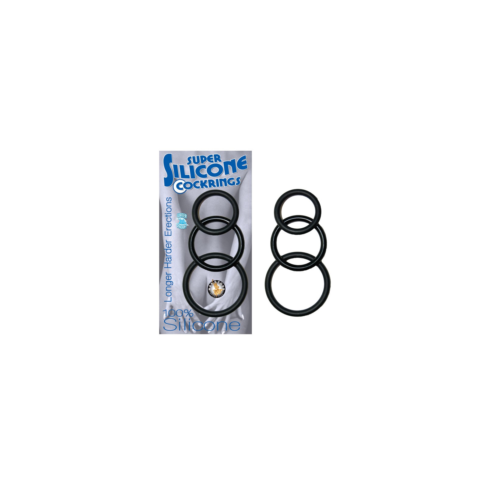 Super Silicone Cockrings 3 (Black)