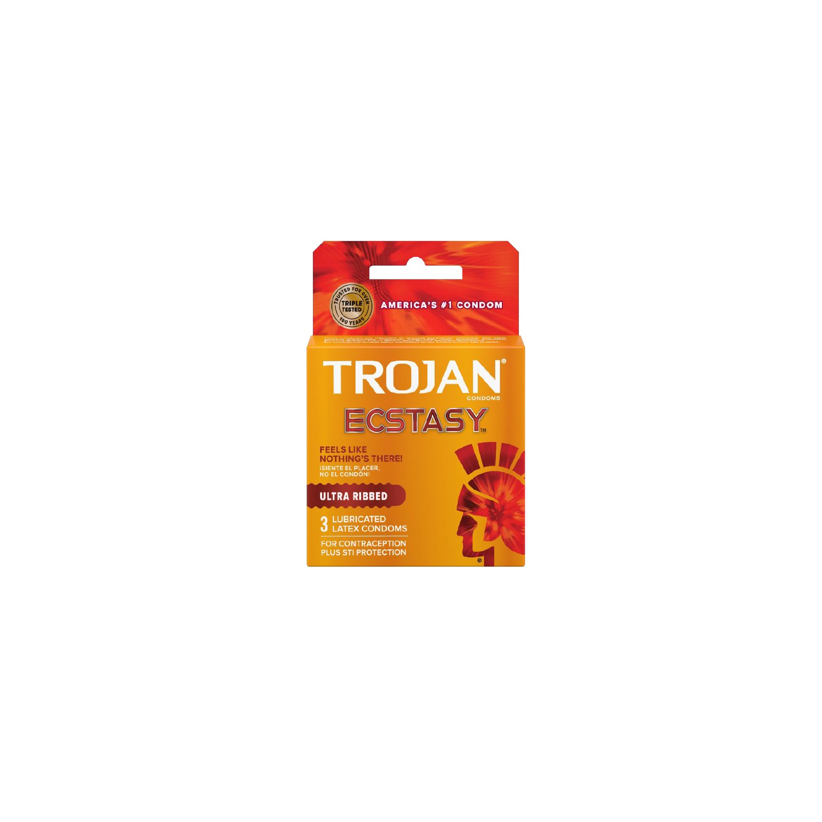 Trojan Ultra Ribbed Ecstasy - Enhanced Pleasure