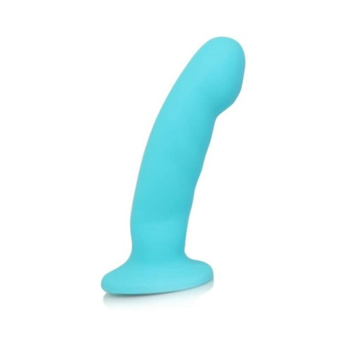 Dildo Curvado de Silicona Luxe Cici 6.5 in. Azul