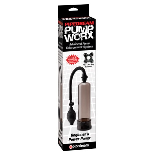 Pipedream Beginner's Power Pump Black - Expand Your Pleasure