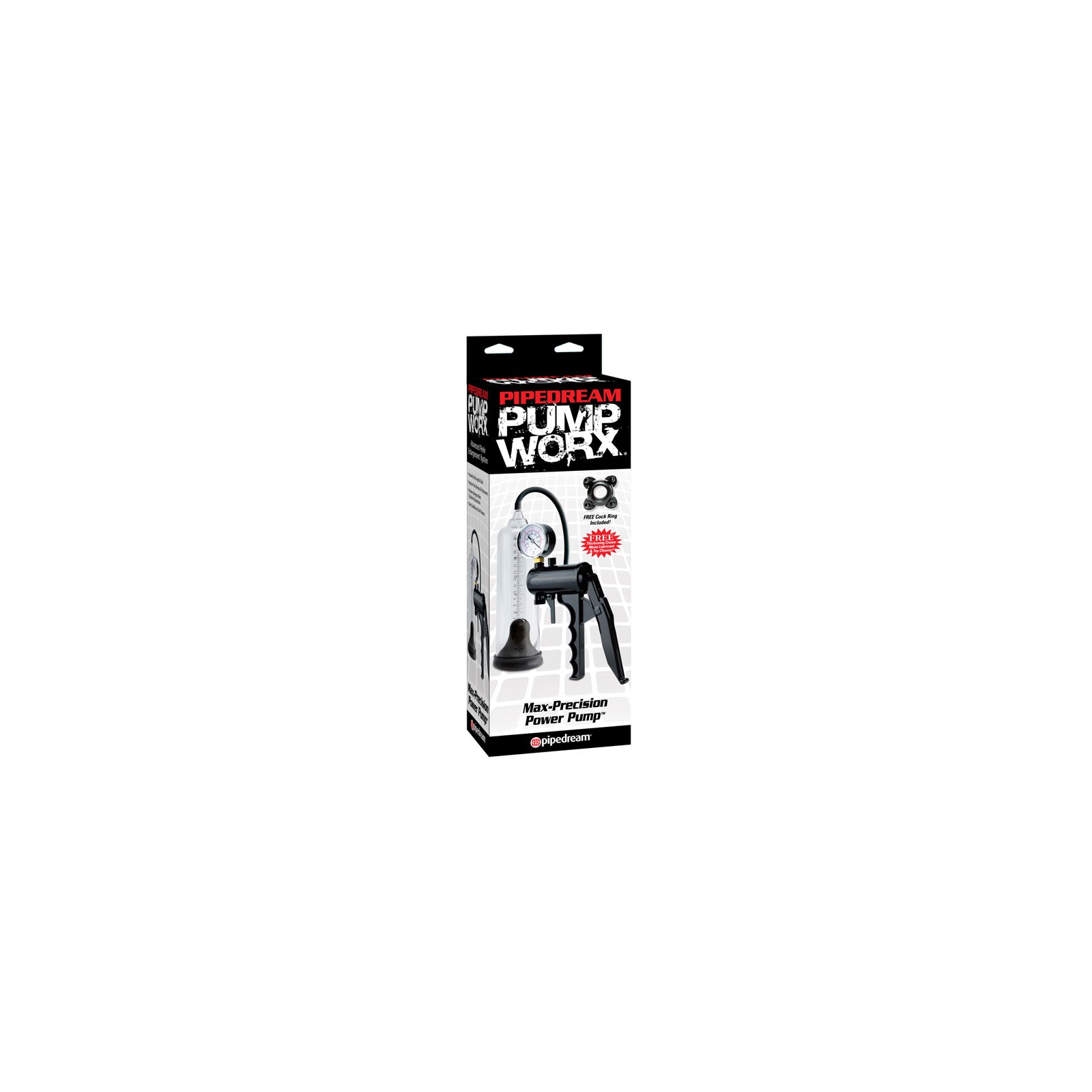 Pipedream Pump Worx Max-Precision Power Pump Clear/Black