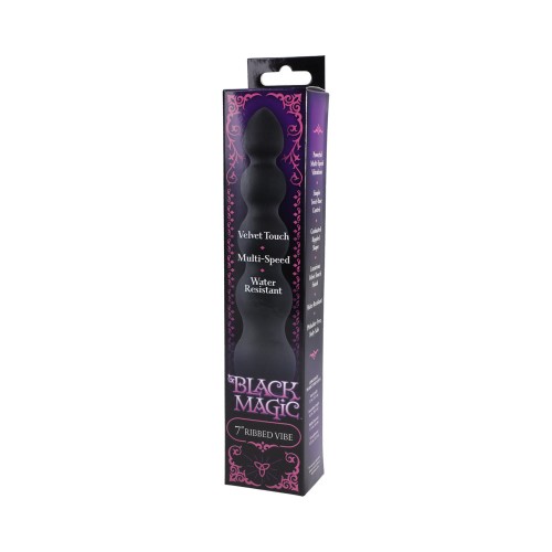 Black Magic Ribbed Vibrator