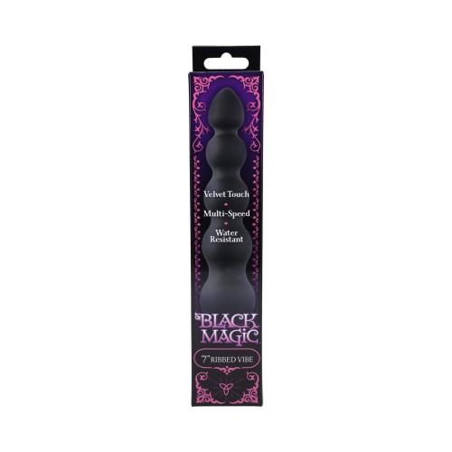 Black Magic Ribbed Vibrator